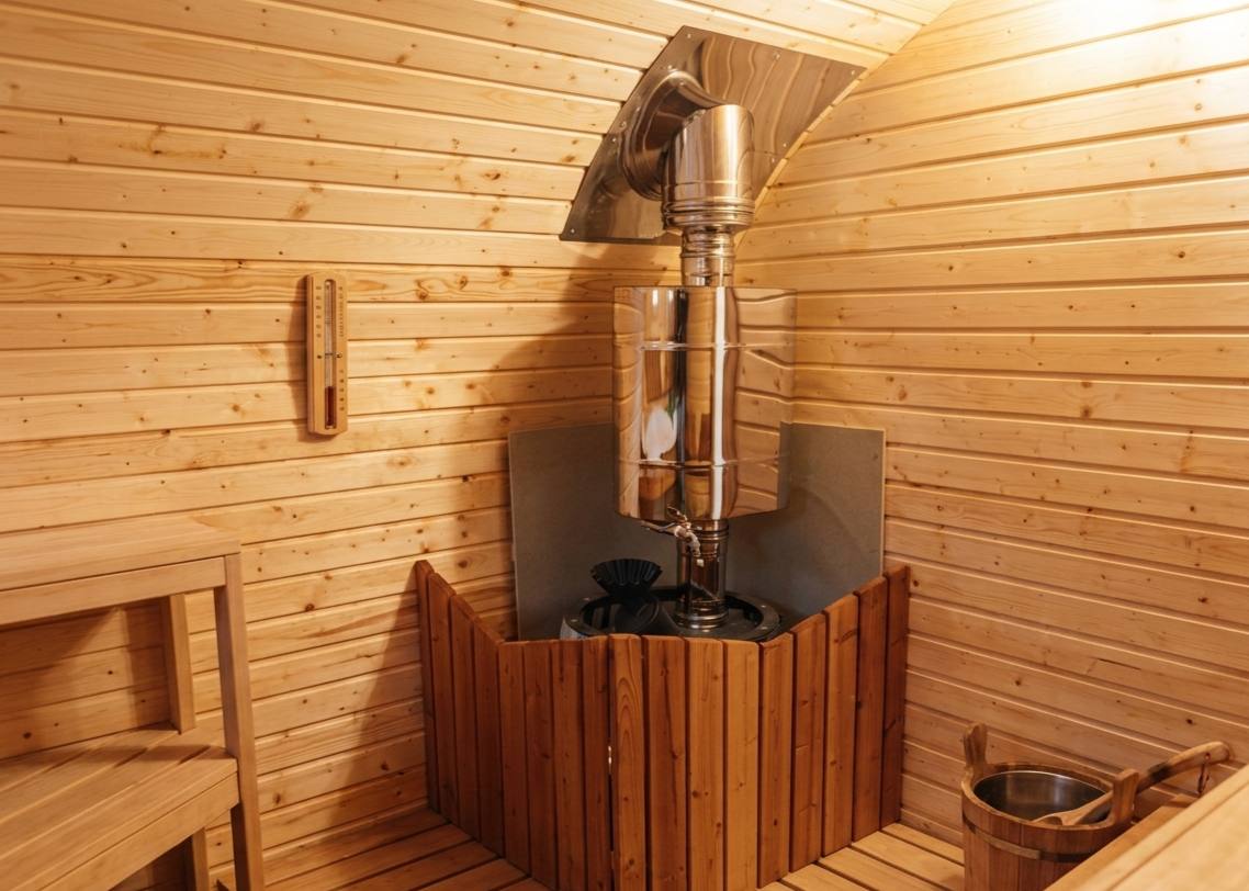 Детали отделки бани Викинг