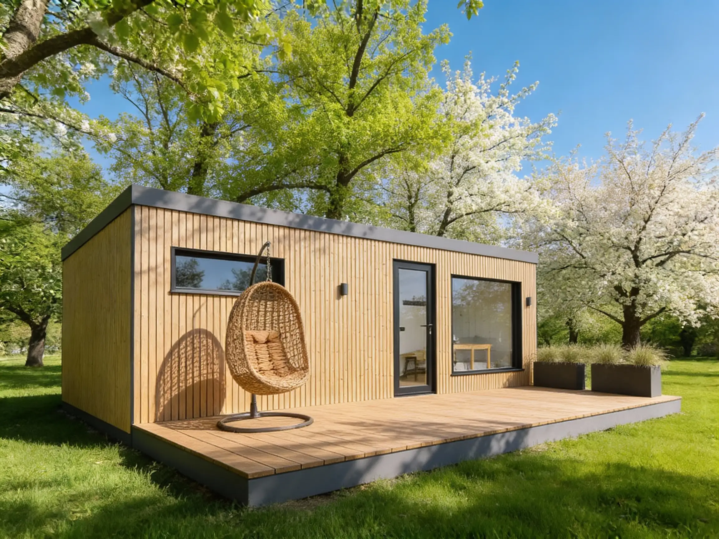 Каркасная баня 7x2,4м